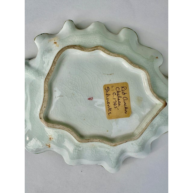 Chelsea Porcelain Leaf Form Dish, Red Anchor Period Circa 1755 For Sale - Image 11 of 16