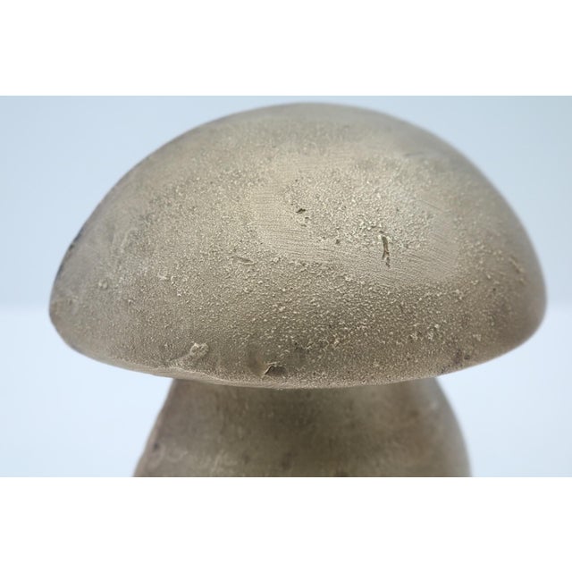 Metal Large Late 20th Century Bronze Mushroom Bookends, a Pair For Sale - Image 7 of 11
