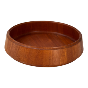 1960s Monumental 20” Scanform Handmade Teak Bowl