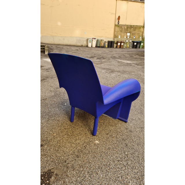 Richard III Armchair in Blue Polyurethane by Philippe Starck for Baleri Italia, 1985 For Sale - Image 11 of 17
