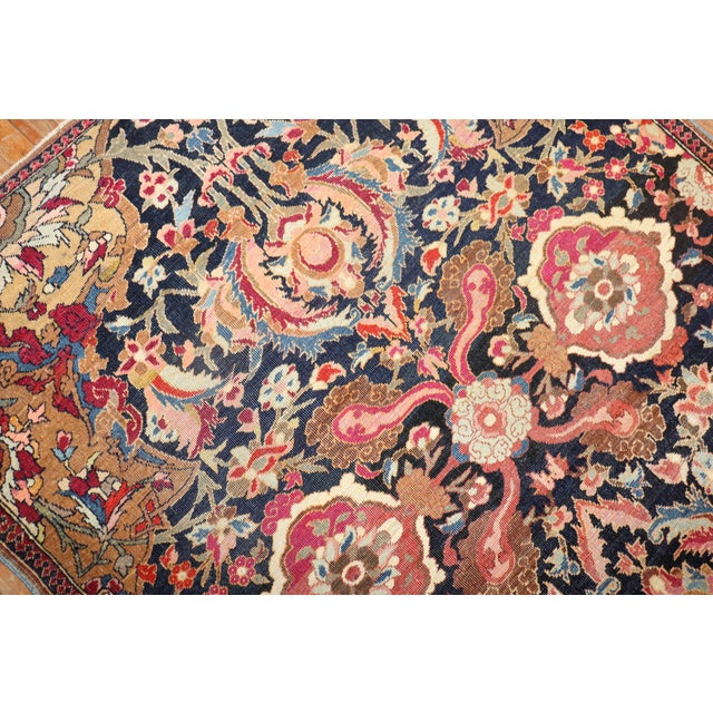 Antique Persian Isfahan Rug - 4'9" x 6'9" For Sale - Image 4 of 12