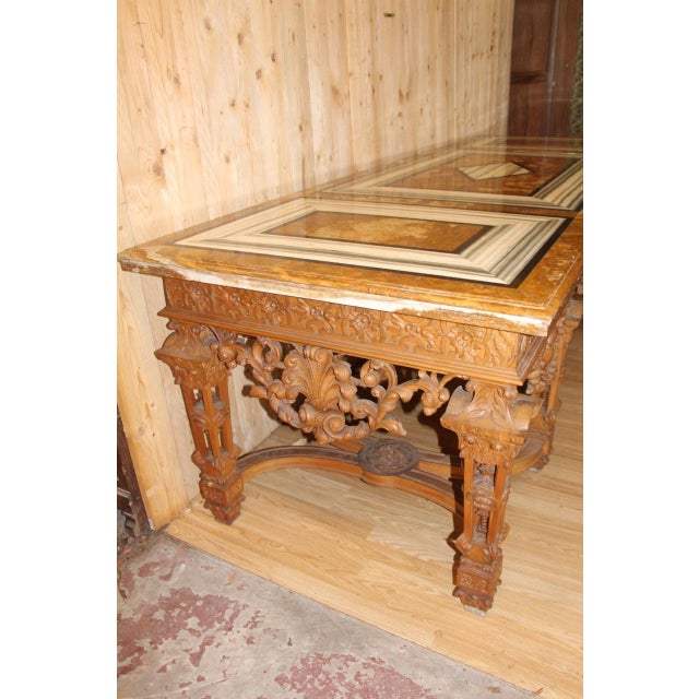 Console Table in Carved Wood For Sale - Image 4 of 18