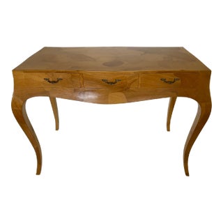Mid Century Italian “Patchwork” Veneer Writing Desk For Sale
