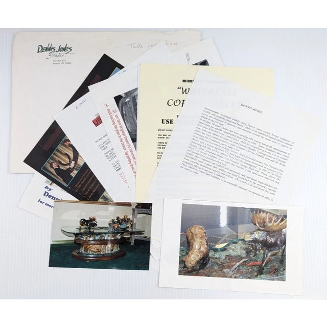 Dennis Jones Bronze Sculpture Yukon Fountain Coffee Table Limited Edition For Sale - Image 18 of 18