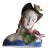 Victorian Lady Head Floral Bust For Sale