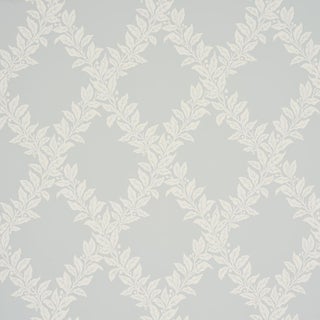 Schumacher Tyninghame Trellis Wallcovering In Sky For Sale