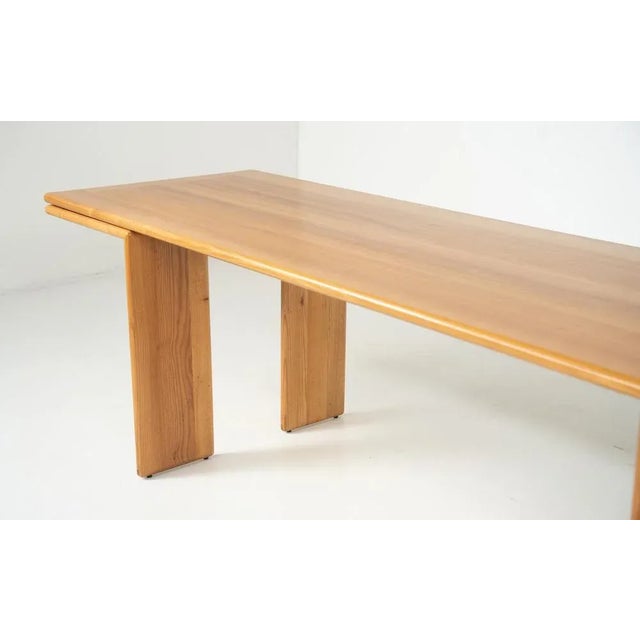 Mid-Century Modern Wooden Dining Table, 1980s For Sale - Image 10 of 13