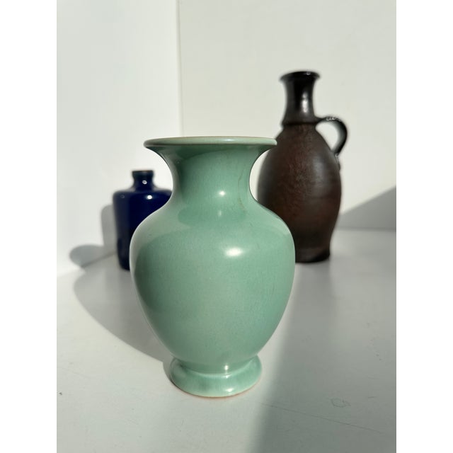 Mid-Century Ceramic Vase with Celadon Glaze by Steuler Keramik, Germany, 1950s For Sale - Image 6 of 13