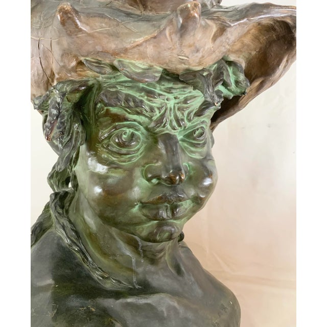 Green Late 19th C. Terra Cotta Sculpture of Neptune by Rudolf Thiele For Sale - Image 8 of 13