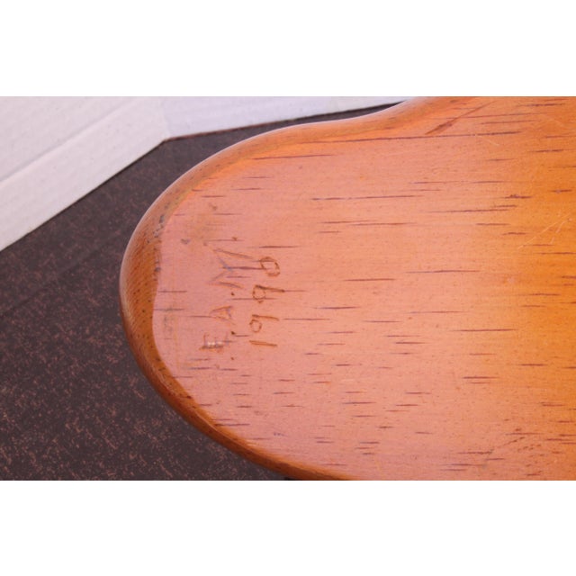 Signed Large Hand-Carved Pacific NorthWest 1996 Alder Wooden Drake Decoy Sculpture For Sale In San Diego - Image 6 of 9