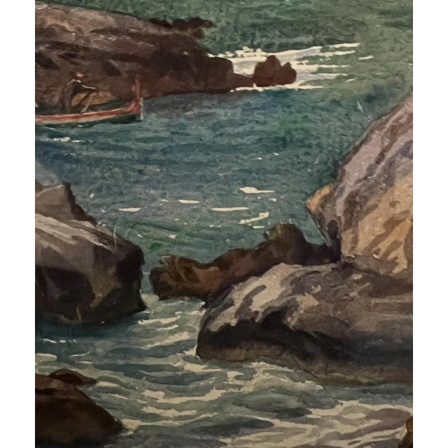 Paul Daniel Huguenin-Virchaux, Capri, 1906, Gouache on Paper, Framed For Sale - Image 6 of 13