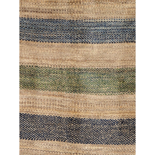 Vintage Hand-Knotted Persian Gabbeh Rug 3'10" X 5' For Sale In Washington DC - Image 6 of 7