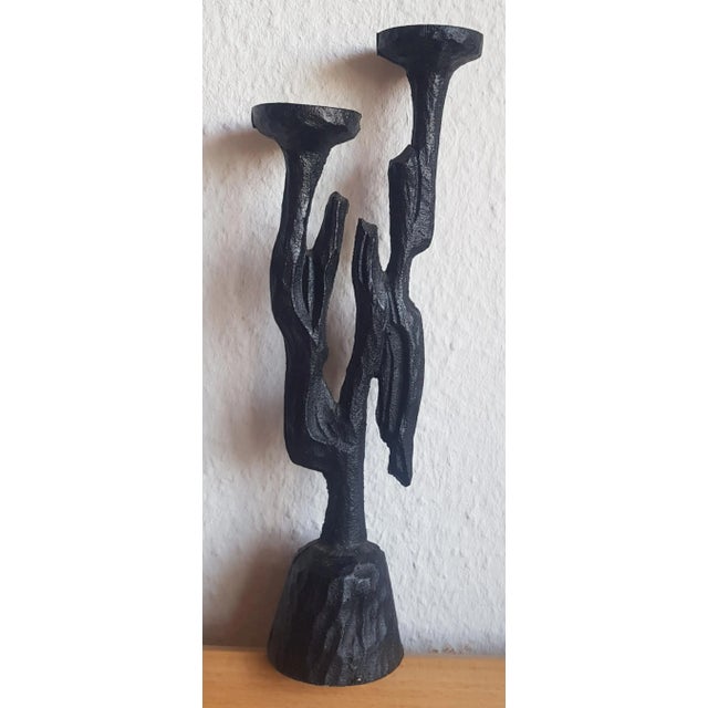 Brutalist Brutalist Candleholder by Horst Dalbeck, 1970s For Sale - Image 3 of 3