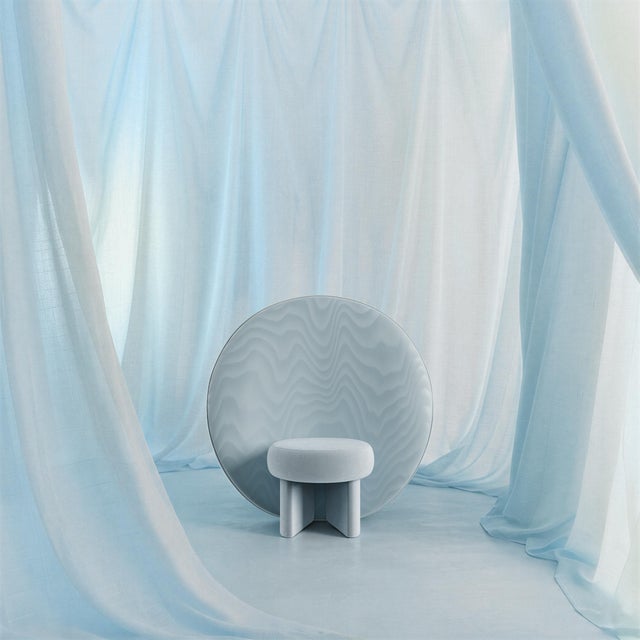 Solène Lounge Chair in Velvet from Ottiu For Sale - Image 15 of 18