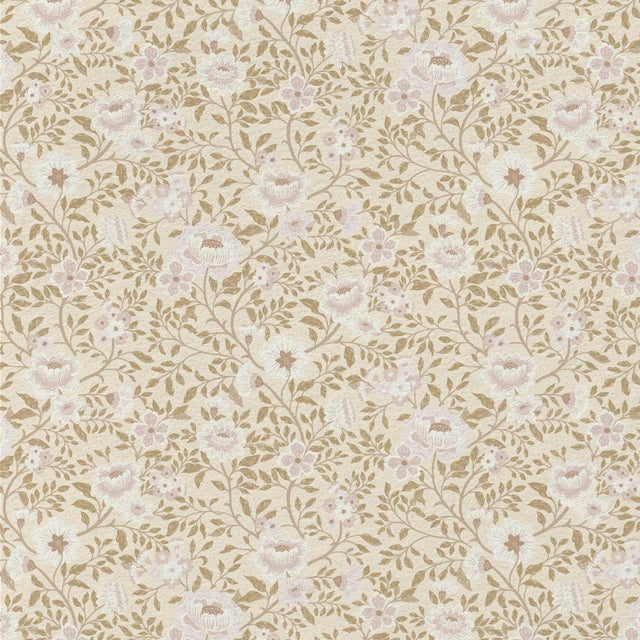 Annabelle Wallpaper in Antique Blush – Traditional, Made to Order For Sale - Image 4 of 6