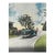 Early 20th Century Blue Roadster Car Colortone Photograph For Sale