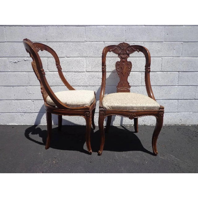 Traditional Early 20th Century Antique Italian Empire Neoclassical Decorative Chairs - Set of 2 For Sale - Image 3 of 6