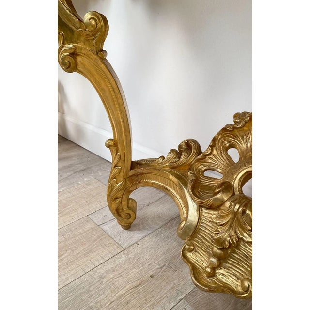 Pair of Napoleon III Rococo Style Consoles, France Circa 1860 For Sale - Image 9 of 12