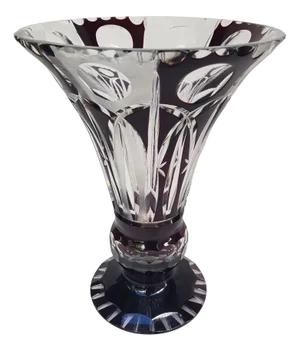 Bohemian Crystal Glass Vase