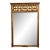 Vintage Neoclassical Giltwood Mirror With Antiqued Mirror Frieze For Sale