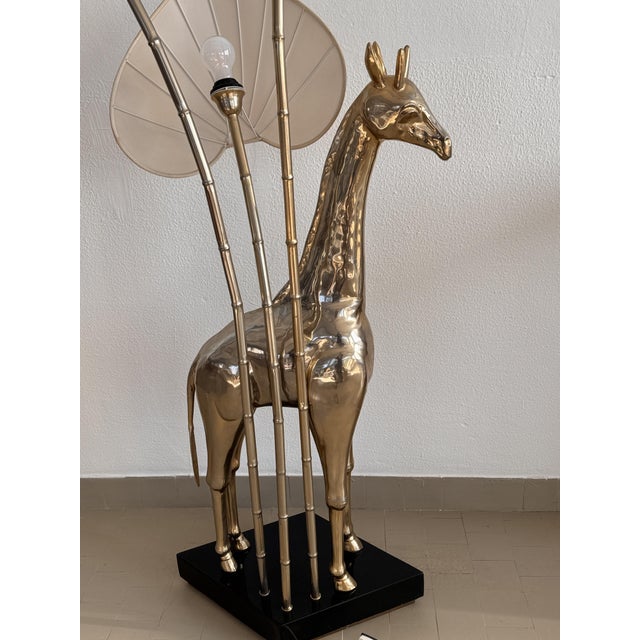 Brass 3-Light Giraffe Floor Lamp attributed to Antonio Pavia, 1970s For Sale - Image 16 of 18
