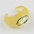 Yellow Daniel Swarovski Paris Lucite Cuff Bracelet with Massive Cut Rhinestone For Sale - Image 8 of 15