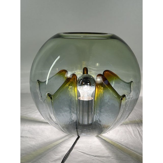 Orange Table Lamp by Toni Zuccheri for Veart, 1970s For Sale - Image 8 of 13