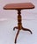 American 1900s American Antique Maple Wood Candle Stand Tripod Table Rounded Slight Rectangle For Sale - Image 3 of 11