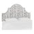 Full Headboard in Linen Leopard Ink For Sale