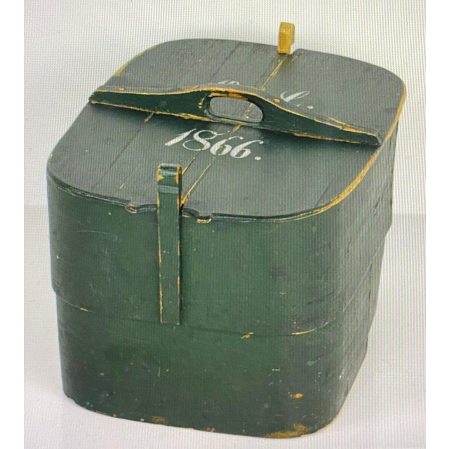 Wood Swedish Wooden Box, 1866 For Sale - Image 7 of 8