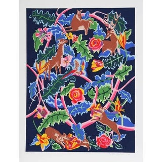 Linda Bastian "Night Garden" Lithograph For Sale