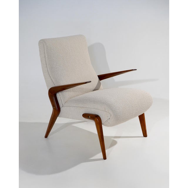 Wood P71 Armchairs by Osvaldo Borsani for Tecno, 1950s, Set of 2 For Sale - Image 7 of 16