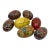 Vintage Folk Art Hand Painted Wooden Easter Eggs- A Set of 7 For Sale