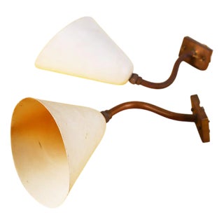 Vintage Metal Wall Lights by Sarfatti, Set of 2 For Sale