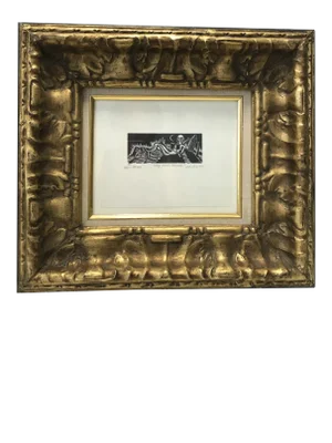 1990s “Very Well Versed” Abstract Linocut by Artemio Rodriguez, Framed