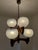 Mid-Century Modern Wood Glass Chandelier from Sijaj Hrastnik, Slovenia, 1970s For Sale - Image 9 of 18
