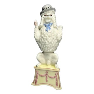 Nymphenburg Porcelain Circus Poodle Figurine by Luise Terletzki-Scherf For Sale