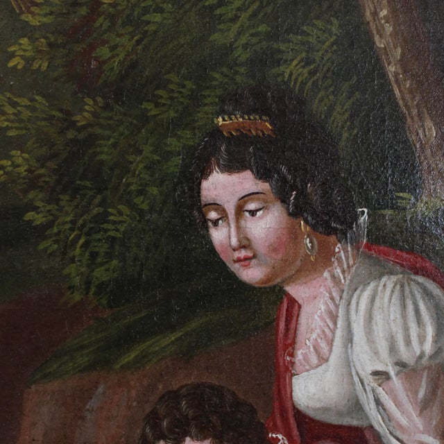 Continental Gilt Framed Trumeau Mirror With Swans, Early 19th Century For Sale - Image 11 of 12