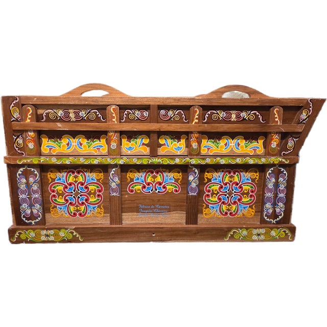 ​A stunning, authentic vintage mid-century Costa Rican carreta (oxcart) repurposed into a functional rolling bar cart or...