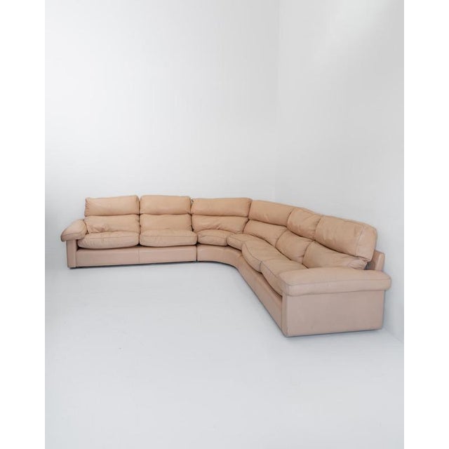 Vintage Modular Leather Sofa by Tito Agnoli for Poltrona Frau, 1970s, Set of 3 For Sale - Image 17 of 17