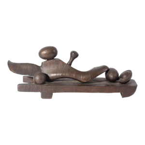 1992 “Egg Walker” Bronze Sculpture by Shirley Scarpetta