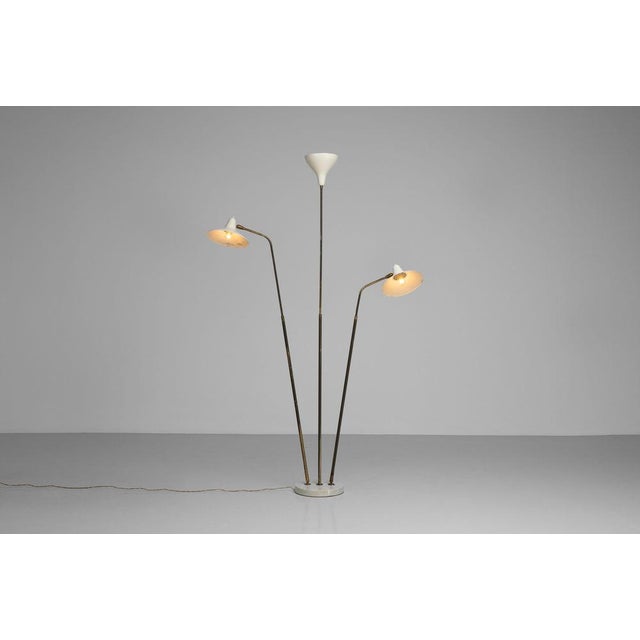 Gold Model 339 Floor Lamp by Giuseppe Ostuni for Oluce, Italy, 1955 For Sale - Image 8 of 18