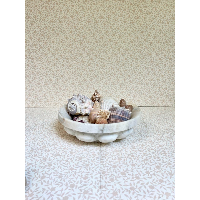 Mid 20th Century Vintage Marble Low Bowl For Sale - Image 5 of 6
