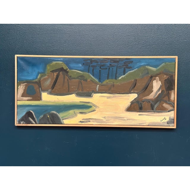 Gunne, Landscape, 1968, Oil Painting on Canvas, Framed For Sale - Image 18 of 18