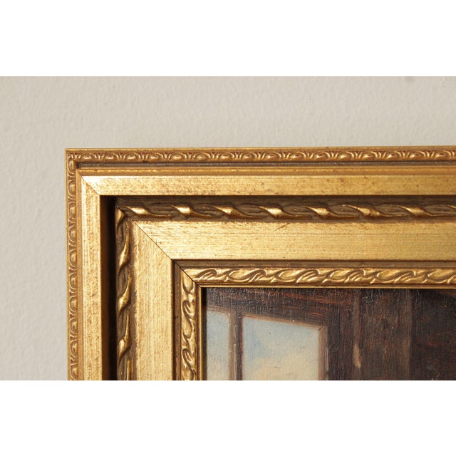 19th Century English School Painting on Board, Farm Dogs For Sale - Image 5 of 12