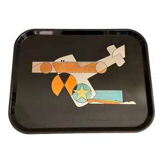 Vintage 1932 Art Deco George Switzer Micarta Westinghouse Dynamic Airplane Tray For Sale