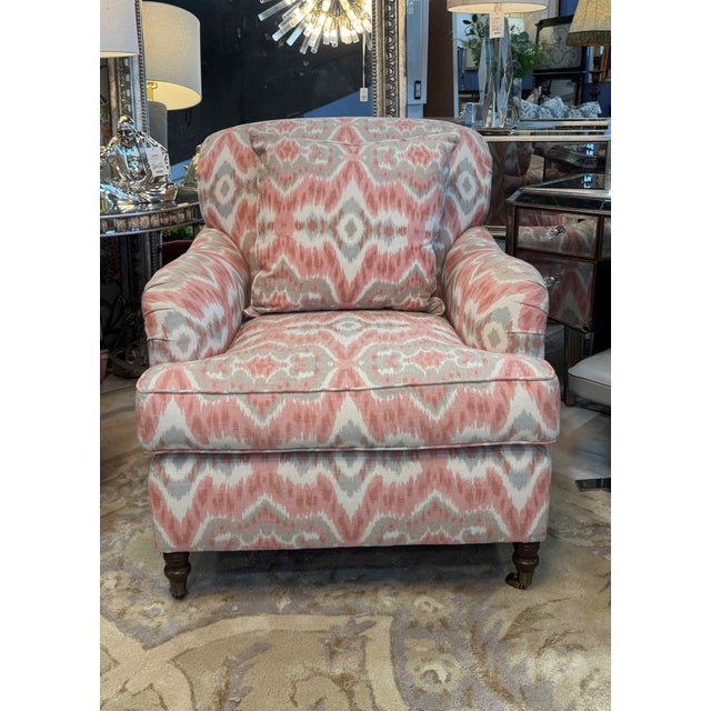 Kravet English Arm Lounge Chairs, a Pair For Sale In West Palm - Image 6 of 17