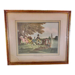 "Digging for Bait" Aquatint by Thomas McLean For Sale