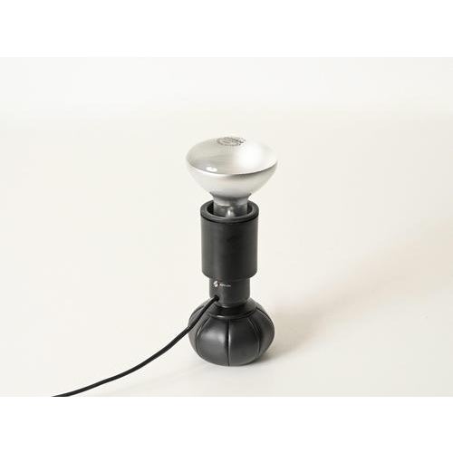 Metal Model 600/C Black Leather Table Lamp by Gino Sarfatti for Arteluce, Italy, 1966 For Sale - Image 7 of 13