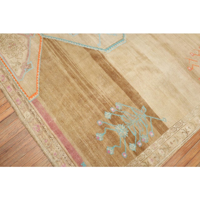 Vintage Turkish Room Size Square Rug - 10'6" x 11'9" For Sale - Image 9 of 12